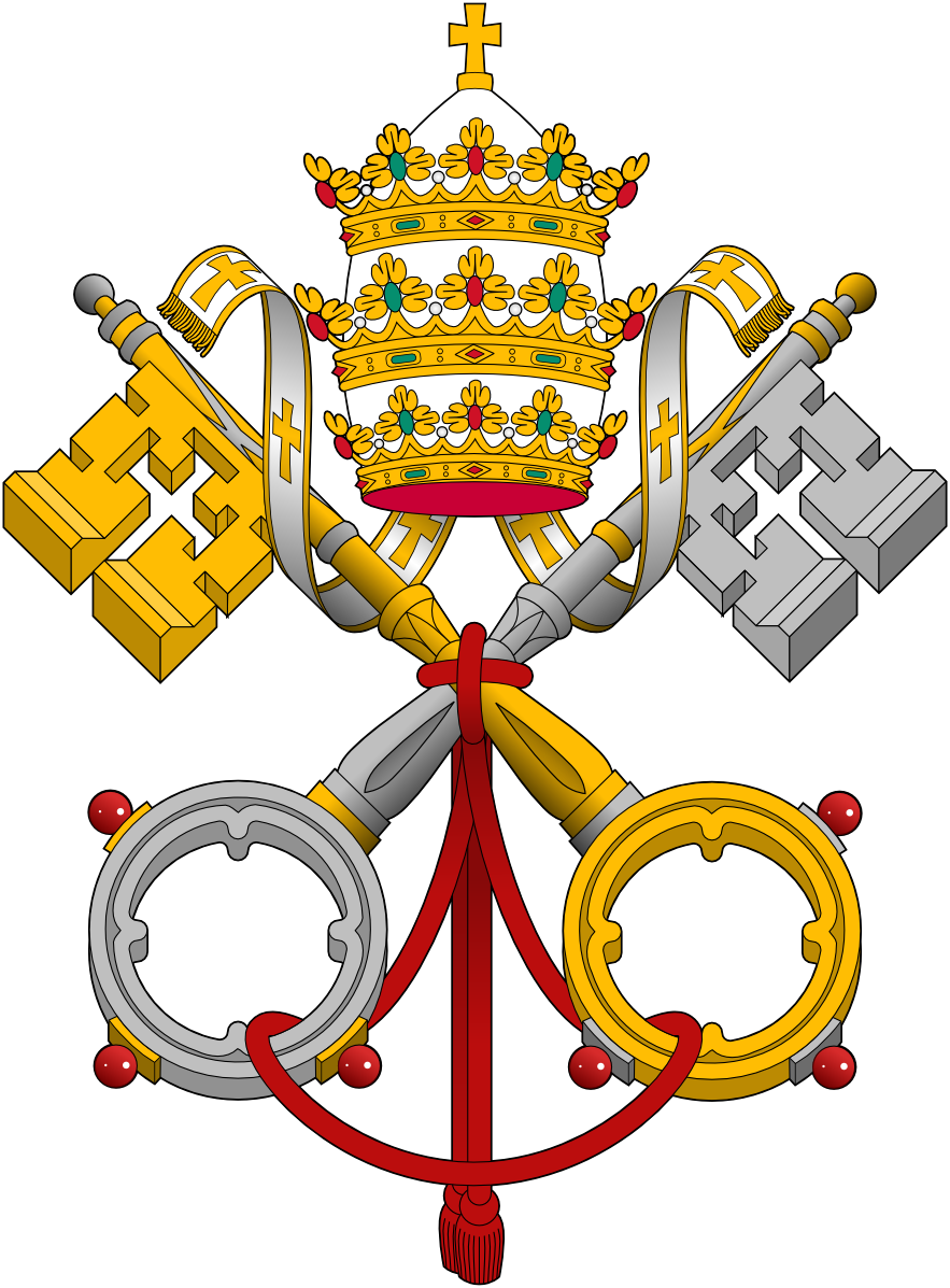 escudo vaticano llaves san pedro tiara papal
